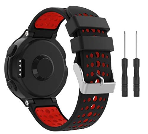 per Garmin Forerunner 235 Cinturino, Accessori Morbido Cinturino di Ricambio in Silicone Stampa per Garmin Forerunner 220/230/235/620/630/735 Smart Watch