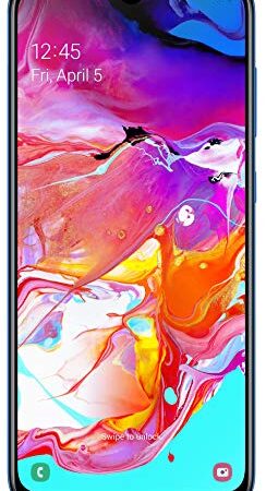 Samsung SM-A705F Galaxy A70 Smartphone 4G, 6.7' pollici, 128 GB, 6 GB RAM, Altra Versione, Blu