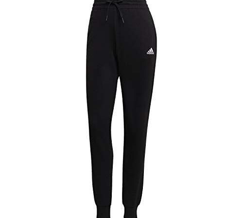 adidas Essentials French Terry Logo, Pantaloni della Tuta Donna, Nero Bianco, S