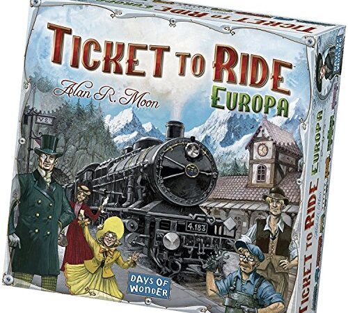 Asmodee - Ticket to Ride Europa, Gioco da Tavolo per Tutta la Famiglia, 2-5 Giocatori, 8+ Anni, Edizione in Italiano