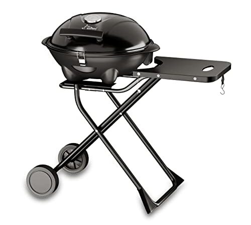 Barbecue elettrico BBQ-9493 SUNTEC | utilizzo all’esterno come barbecue autonomo o da tavolo | barbecue per balcone, terrazza, giardino e campeggio | barbecue elettrici max. 2400 watt | telaio mobile