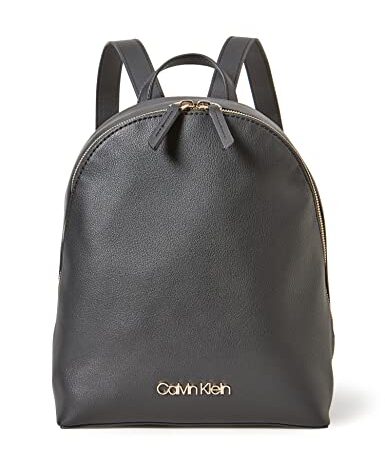 Calvin Klein Zaino Donna Round BP SM in Ecopelle, Nero (Black), Onesize