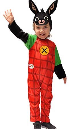 Ciao- Bing 11280.2-3 Costume da Coniglio Unisex per Bambini, 2-3 Anni, Rosso/Nero, Multicolore