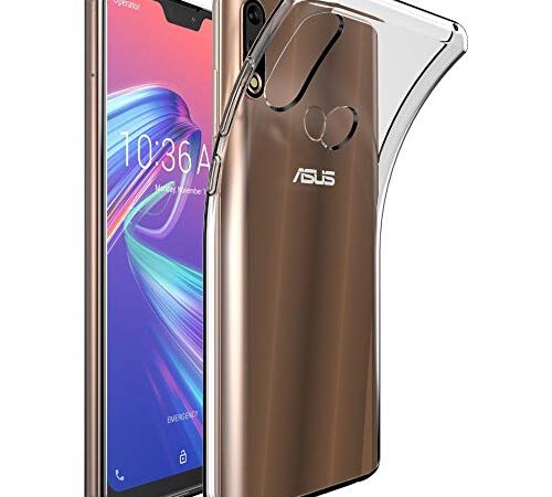 ebestStar - Cover Compatibile con ASUS Zenfone Max PRO M2 ZB631KL Custodia Trasparente Silicone Gel TPU Protezione Morbida e Sottile, Trasparente [ZB631KL: 157.9 x 75.5 x 8.5mm, 6.26'']