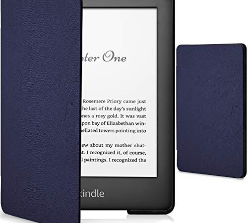 Forefront Cases Smart Cover per Kindle 2019 - Custodia Protettiva Magnetica per Amazon Kindle 2019 Modello (10ª generazione) - Smart Auto Svegliati Sonno Funzione Sottile Elegante Leggera - Blu Marino