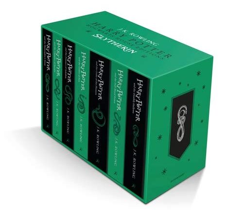 Harry Potter Slytherin House Editions Paperback Box Set: 1-7