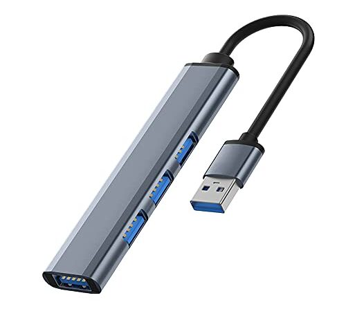 Hub USB Adattatore multipla porta USB 4 in 1 Con 1 porta USB 3.0 e 3 porte USB 2.0 per computer portatili Macbook Pro Windows e altri dispositivi con porte USB,Presa usb multipla sdoppiatore