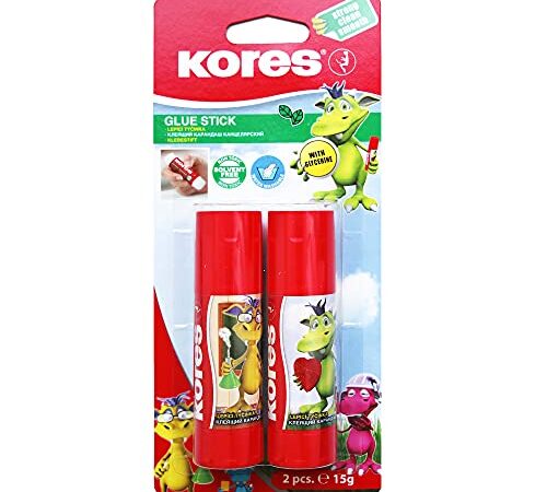 Kores - Fantasy Glue: Colla Stick con un Alto Potere Adesivo, Sicura e Non Tossica, Ideale per Scuola e Ufficio, Confezione da 1