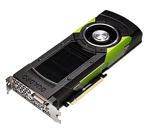 PNY VCQM6000-PB Nvidia Quadro M6000 Scheda Grafica Professionale, 12 GB, GDDR5, PCI-Express 4K 4 x DP + DVI + Stereo