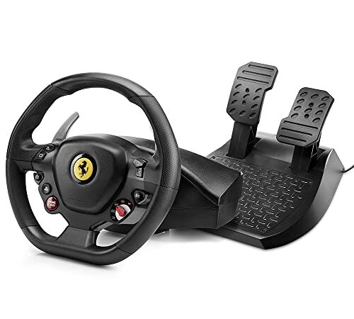 Thrustmaster T80 Ferrari 488 GTB Edition Racing Wheel per PS5 / PS4 / PC - official Licensed by Ferrari