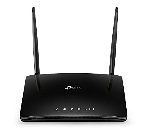 TP-Link TL-MR6400 Router 4G LTE fino a 150 Mbps/Wireless N fino a 300Mbps, Porta LAN/WAN, Senza configurazione, Antenne Staccabili