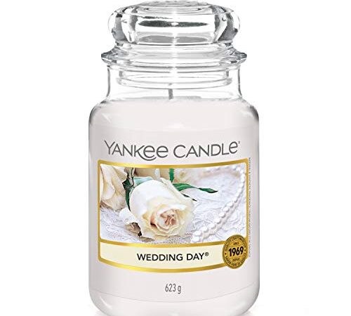 Yankee Candle Candela profumata in giara grande | Giorno del matrimonio | Durata Fino a 150 Ore