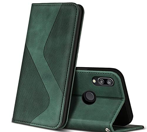 ZONNAVI Cover per Huawei P20 Lite, Flip Custodia Pelle PU con [Slot Cart] [Supporto Stand] [Magnetica], Cover a Libro Portafoglio per Huawei P20 Lite (Verde)