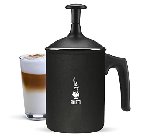 Bialetti Tutto Crema Alluminio Antiaderente, 3 tazze, 160 Ml, Non Adatto Ai Piani Induzione, Nero, 24.99 X 19.99 X 14.99 Cm