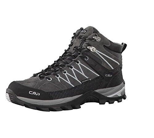 CMP Uomo Rigel Mid Trekking Shoe Wp Scarpe da Trekking, Grigio, 43 EU