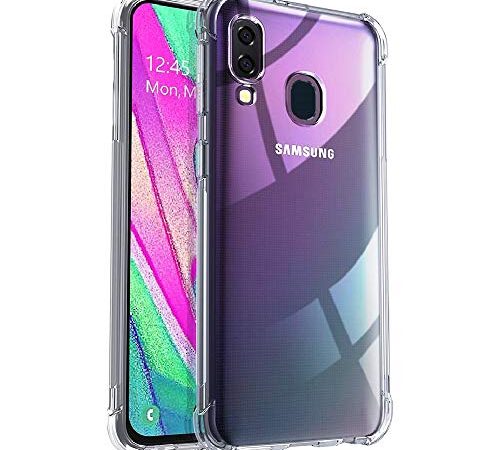 Cover in Gel TPU Anti-Shock per Samsung Galaxy A40, Morbido Silicone Custodie Protettivo Case, Anti-Scratch, Protettiva Sottile Back Cover