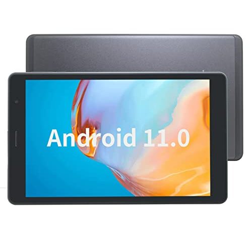 CWOWDEFU Tablet 8 pollici WiFi + 4G LTE Tablet e telefono sbloccato Tablet Effettua chiamate Phablet Tablet Android Processore Octa-Core da 2,0 GHz, 5100 mAh, GPS, Corpo in metallo (Argento)