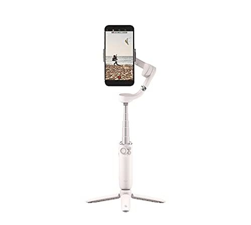 Dji Om 5 Stabilizzatore Per Smartphone, Stabilizzatore A 3 Assi, Manico Telescopico Integrato, Bianco