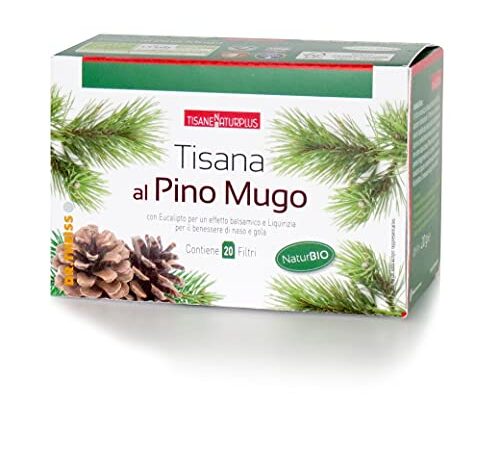 Dr. Theiss Tisana al Pino Mugo - Tisana Balsamica Benessere Naso e Gola Confezione da 20 Filtri - Integratore Alimentare con Piante Balsamiche (Eucalipto, Menta, Liquirizia e Lavanda)