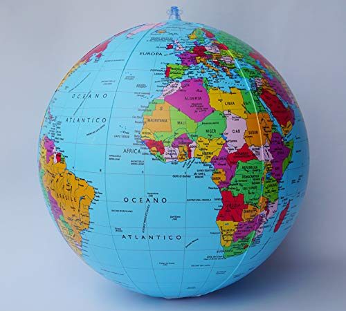 Interkart Gonfiable Politico Mappamondo Globo, 40cm, Italiano