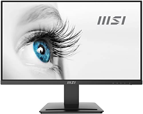 MSI PRO MP243 Monitor Flat 24", Display 16:9 Full HD (1920x1080), 75Hz, 5ms, IPS antiriflesso, collegamenti 1x HDMI e 1x DP, VESA 75x57mm standard