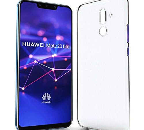 NewTop Cover Compatibile per Huawei Mate 20 Lite/20 PRO, Custodia TPU Clear Silicone Trasparente Slim Sottile Flessibile Back Case Posteriore Protettiva (per Huawei Mate 20 Lite)