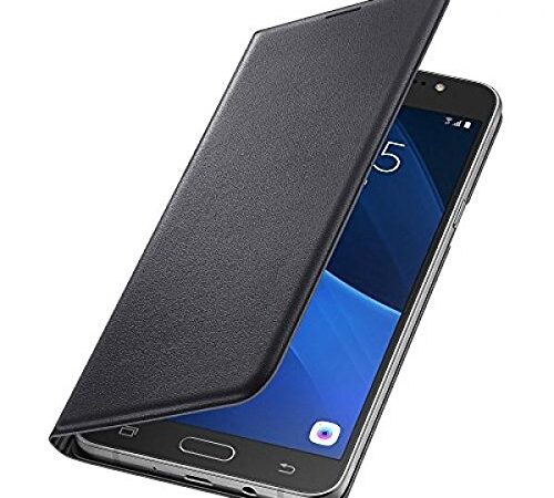 Samsung EF-WJ710PBEGWW Flip Wallet per Galaxy J7 2016, Nero