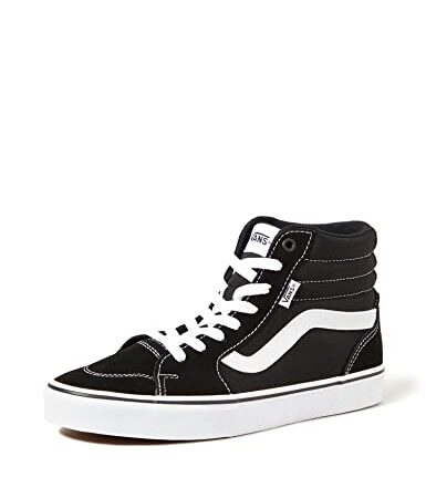 Vans Filmore Hi, Sneaker, Donna, (Suede/Canvas) Black/White, 39 EU