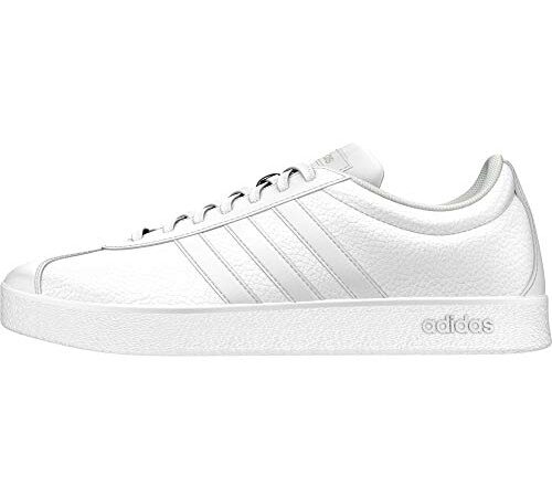 adidas VL Court 2.0, Scarpe da Ginnastica Donna, Bianca (Footwear White Footwear White Cyber Metallic), 38 2/3 EU