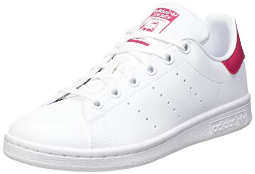 adidas Stan Smith J, Sneaker Unisex - Bambini e ragazzi, Ftwr White Ftwr White Bold Pink, 38 EU
