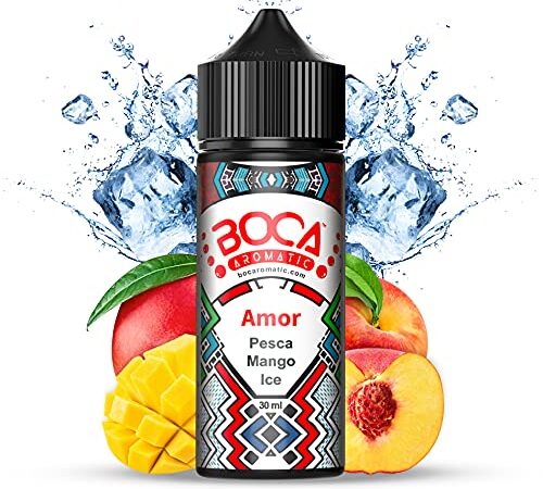 Aroma Amor - Gusto Pesca, Mango e Ice - Boca Aromatic 100% italiano (Amor30)
