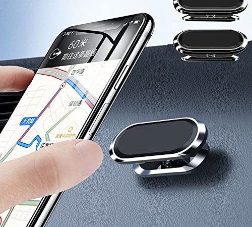 GRILLIN Supporto Per Cellulare Da Auto, 360° Di Rotazione Supporto Auto Smartphone(2pack),Portacellulare Magnetico Universale Per Auto Con Cruscotto