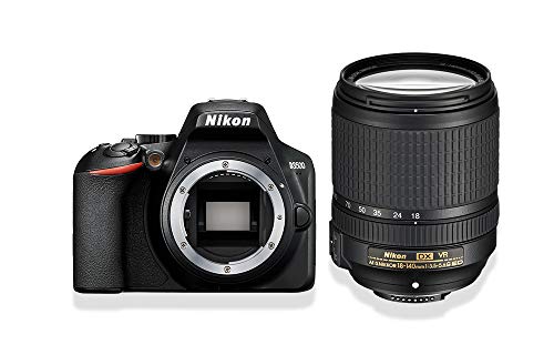 Nikon D3500 Fotocamera Reflex Digitale con Obiettivo Nikkor AF-S 18/140VR, 24.2 Megapixel, LCD 3", SD da 16 GB 300x Premium Lexar, Nero [Nital Card: 4 Anni di Garanzia]