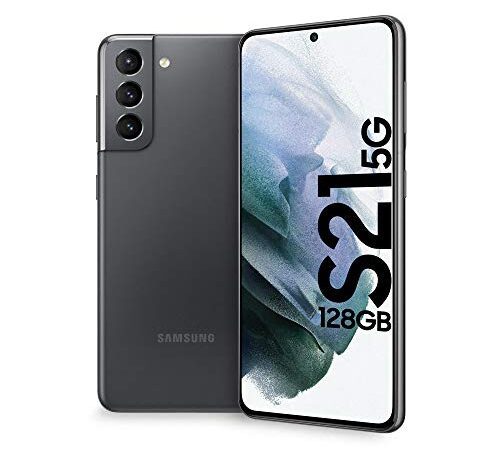 Samsung Smartphone Galaxy S21 5G Enterprise Edition, Display 6.2" Dynamic AMOLED 2X, 128 GB, RAM 8GB, Batteria 4000mAh, Dual SIM + eSIM, (2021) [Versione Italiana], Grigio (Phantom Gray)