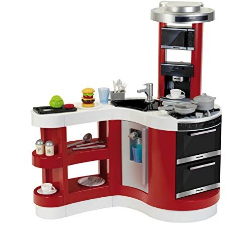 Theo Klein 7101 Cucina Miele Wave Spicy I Cucina con moderne apparecchiature giocattolo I Incluso un set per hamburger I Giocattolo per bambini dai 3 anni in su