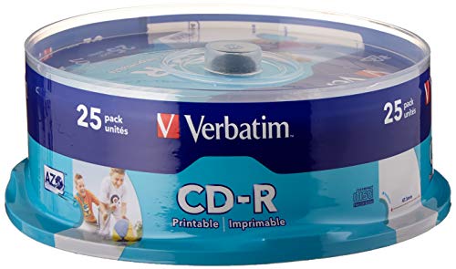 Verbatim CD-R 80MIN Datalife PLUS, Confezione da 25