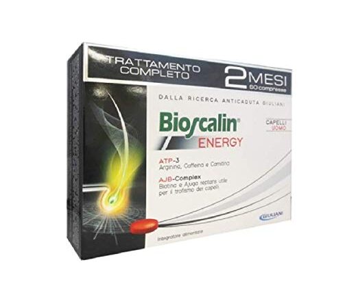 2X BIOSCALIN ENERGY UOMO R-PLUS DA 30 CPR - Compresse Anticaduta con ATP e AJB - 60 CPR TOTALI PER 2 MESI DI TERAPIA