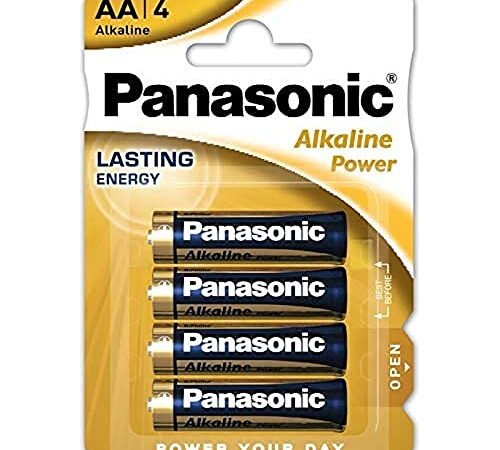 Panasonic Lr 6 Alkaline Power, Batteria Aa, 1.5 V, 4 Pezzi, ‎Confezione da 4