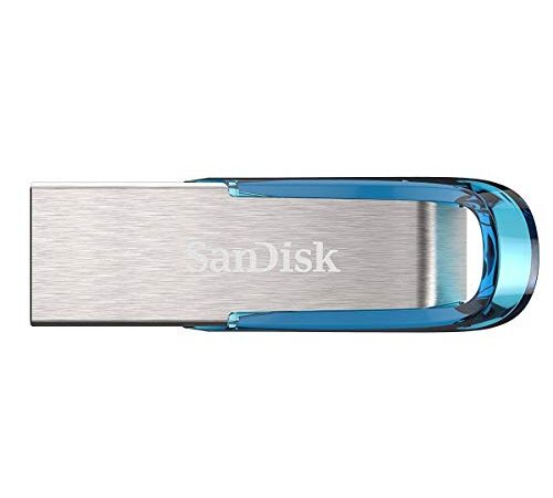 SanDisk Ultra Flair Unità Flash USB 3.0 da 32 GB, con Rivestimento in Metallo Resistente ed Elegante e Velocità di Lettura fino a 150 MB/s, Blu