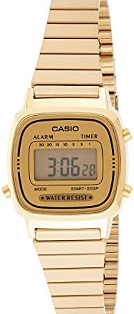 Casio Orologio Digitale al Quarzo Donna con Cinturino in Acciaio Inox LA670WGA-9DF