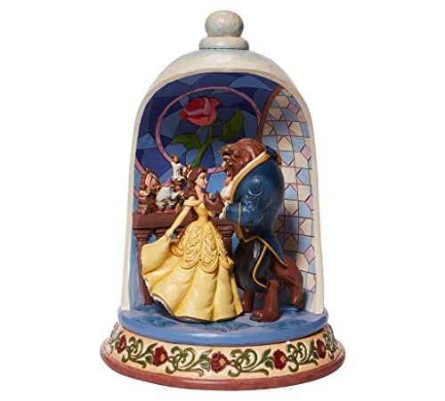 Disney Traditions Beauty Beast 6008995 - Statuetta a cupola, 25 cm, multicolore