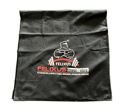 FELIXUS Fitness & Store - Telo da Palestra - Asciugamano in Microfibra per Panca Sollevamento Pesi - Colore Nero