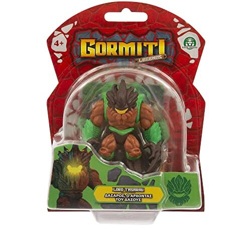 GORMITI LEGENDS - Personaggi Versione Cartoon, con funzione Mix e Match e 4 punti di articolazione, card inclusa, per bambini dai 4 anni, Tasarau, GRL30300, Giochi Preziosi, Multicolore